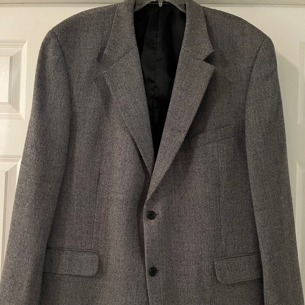 Macy’s Woolmark Black and White Herringbone Sport Coat
